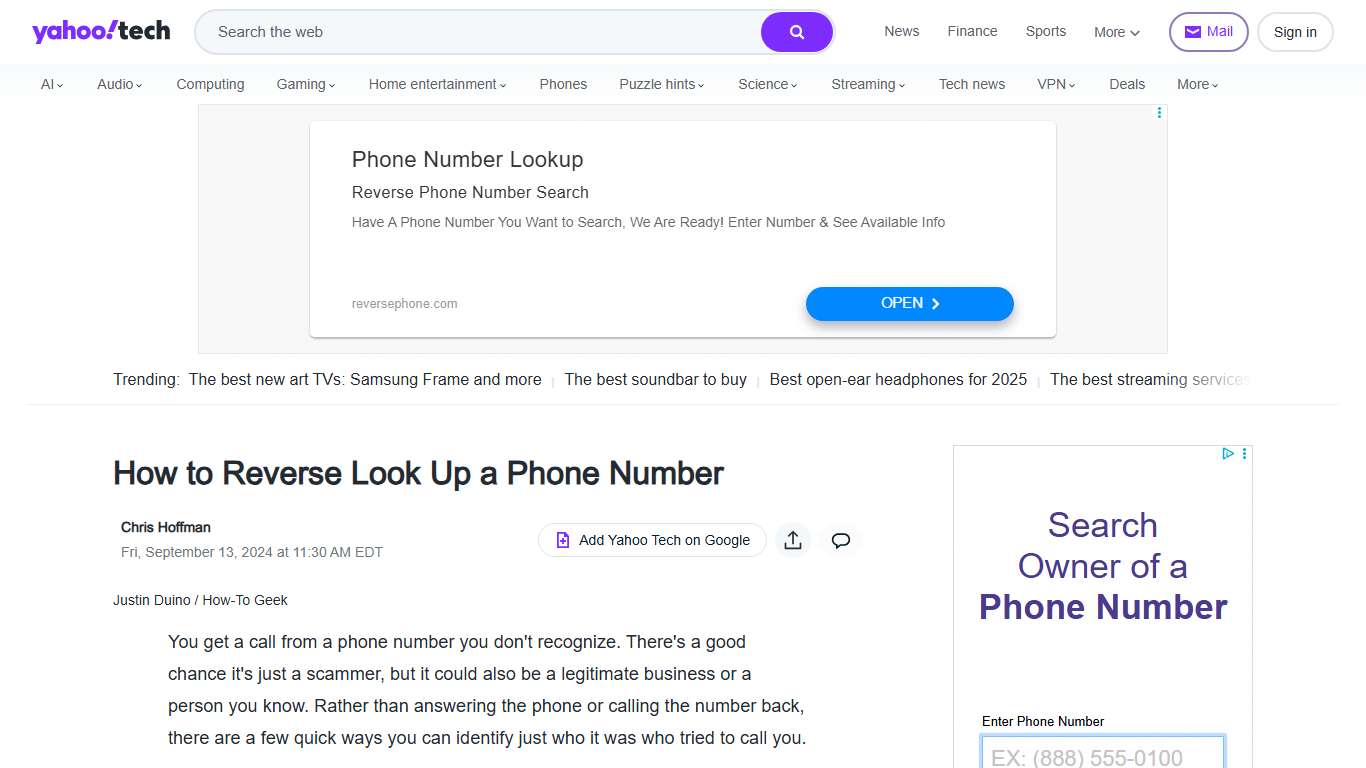How to Reverse Look Up a Phone Number